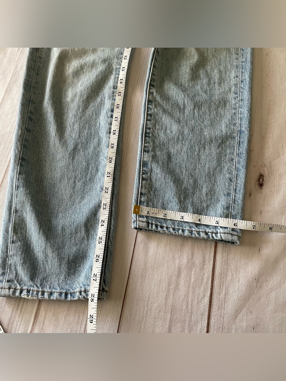 Madewell The Perfect Vintage Jeans Women’s 26 Blue Light Wash Distressed Casual - Picture 14 of 16